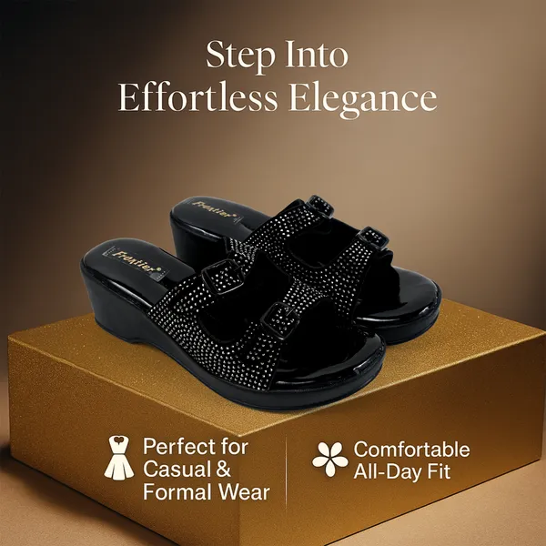 Elegant_Black_Slipper_For_women_and_girls