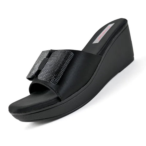 Black_Leather_Premium_Butterfly_Slipper_For_Women_&_Girls