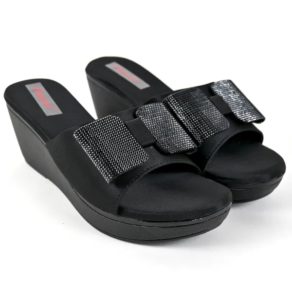 Black_Leather_Premium_Butterfly_Slipper_For_Women_&_Girls