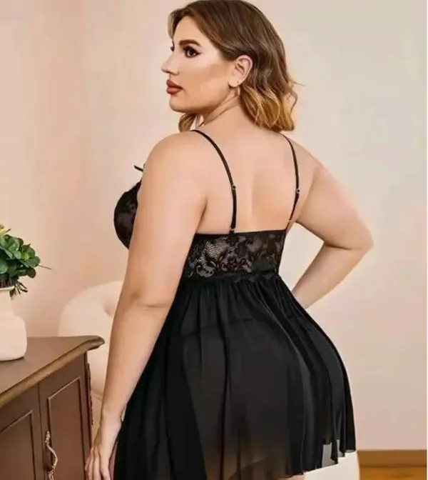 Black_Lace_Babydoll_Lingerie_Set