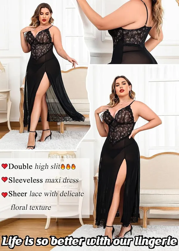 Black_Long_Gown_Babydoll_Dress_For_Women