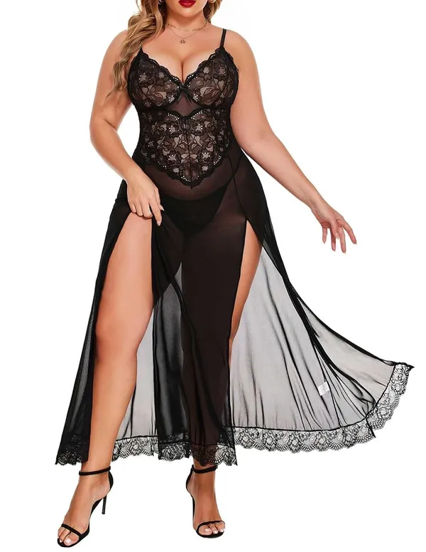 Black_Long_Gown_Babydoll_Dress_For_Women