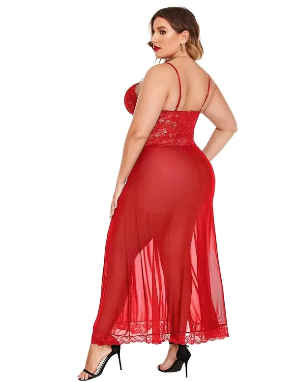 Red_Long_Gown_Babydoll_Dress_For_Women