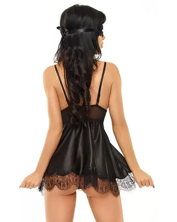 Black_Blindfolds_Babydoll_Lingerie_Set_For_Women