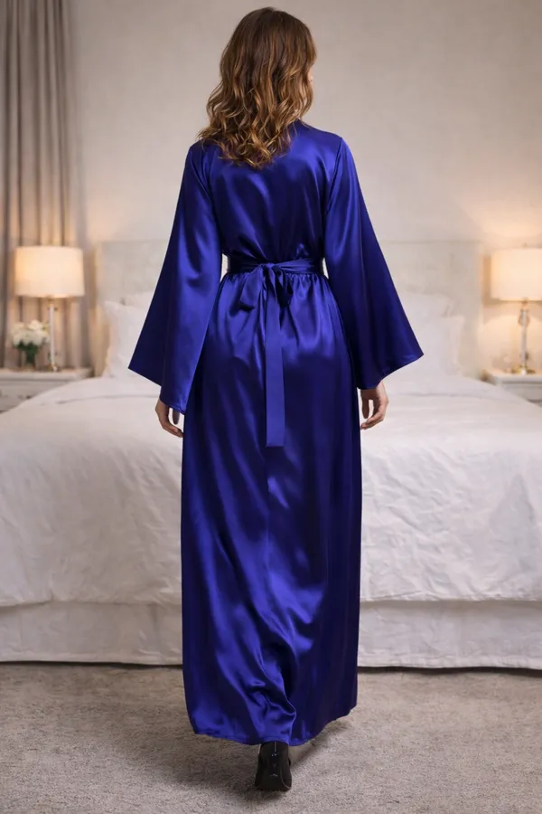 Flairyx_Luxury_Blue_Satin_Robe_Dress
