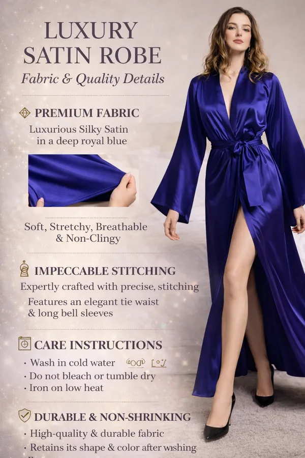 Flairyx_Luxury_Blue_Satin_Robe_Dress