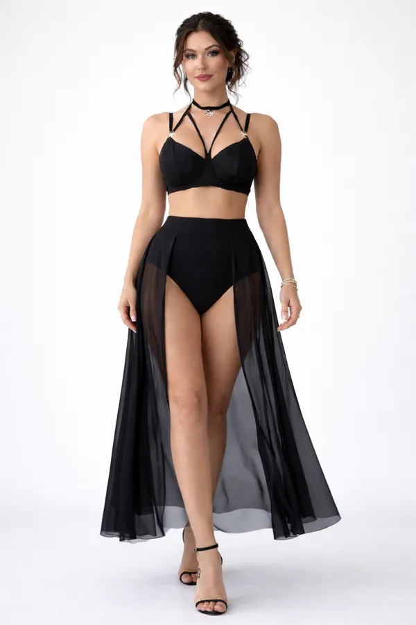 Black_Rich_Lust_Self_Design_Babydoll_lingerie_Set