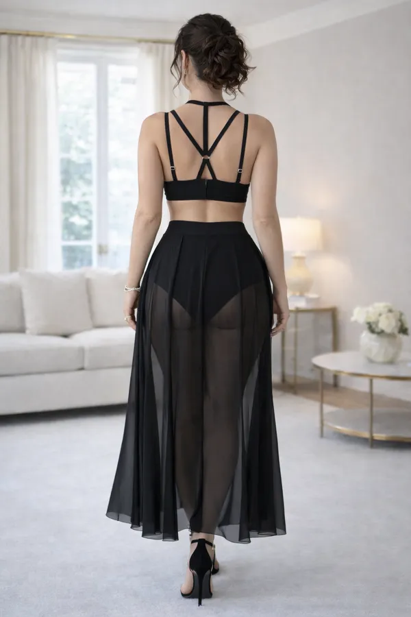 Black_Rich_Lust_Self_Design_Babydoll_lingerie_Set