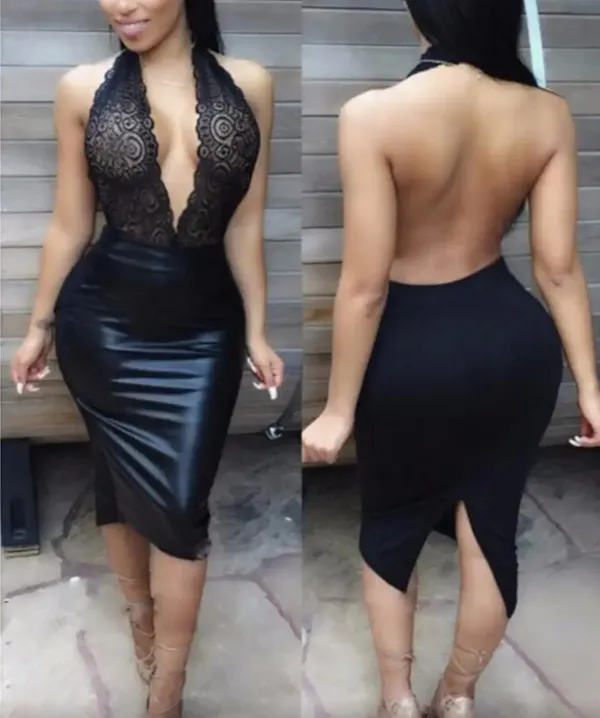 Lace_Halter_&_Faux_Leather_Bodycon_Midi_Dress_Set