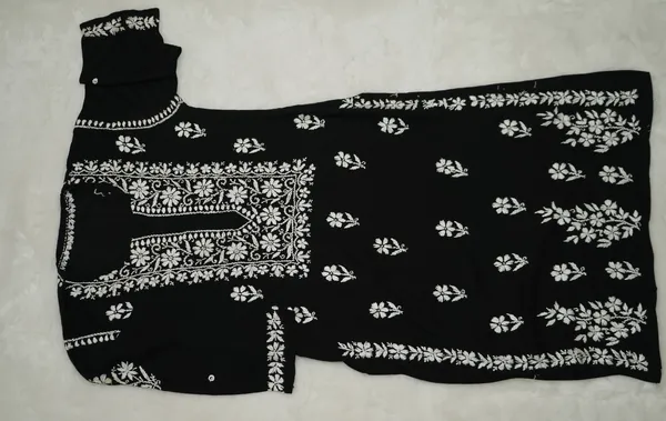 Black_Modal_Long_Chikankari_Kurta_For_Women