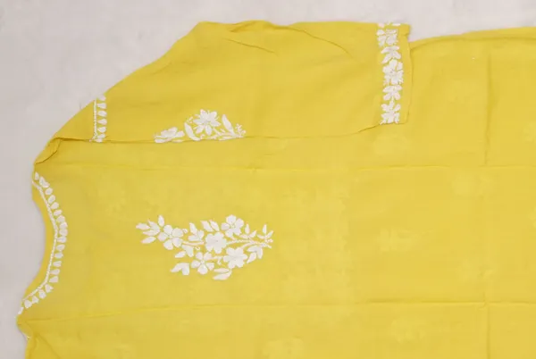 Yellow_Modal_Long_Chikankari_Kurta_For_Women