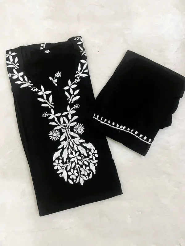 Black_Rayon_Chikankari_Plazzo_Set