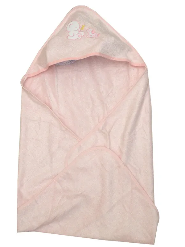 Pink_100%_Bamboo_Fiber_Baby_Hooded_Towel_For_Kids