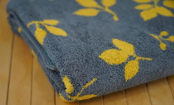 Yellow_Bamboo_Fiber_Bath_&_Hand_Towel_Set