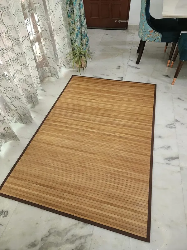 Bamboo_Floor_Carpet/Living_Room_Carpet/Dining_Room_Striped_Carpet_Brown