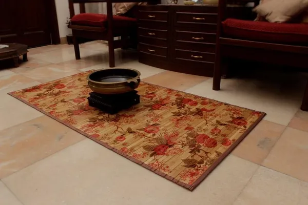 Multicolor_Bamboo_Carpet_For_Hall/Room/Bedroom/Diwali_Gift/Rose_Flower_Carpet/Medium_Floor_Mat_5_X_2.5_Ft