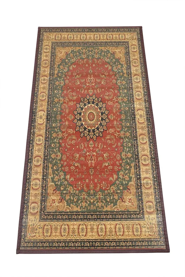 Bamboo_Carpet_For_Bedroom/Living_Area/Home_With_Anti_Slip_Backing_Red_Carpet_Style