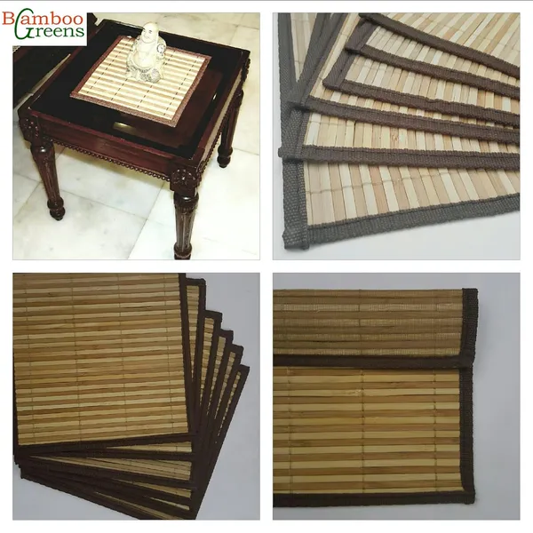 Brown_&_Cream_Hot_Dish_Mats/Side_Table_Mats_Size_:_8_X_8_Inches/Brown