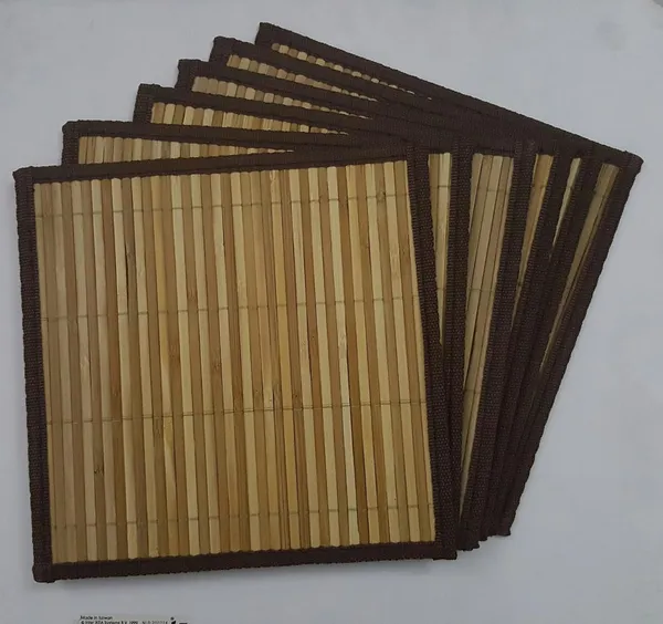 Brown_&_Cream_Hot_Dish_Mats/Side_Table_Mats_Size_:_8_X_8_Inches/Brown