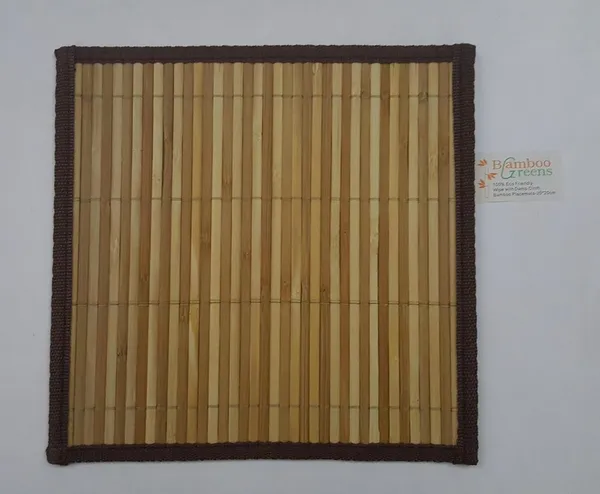 Brown_&_Cream_Hot_Dish_Mats/Side_Table_Mats_Size_:_8_X_8_Inches/Brown