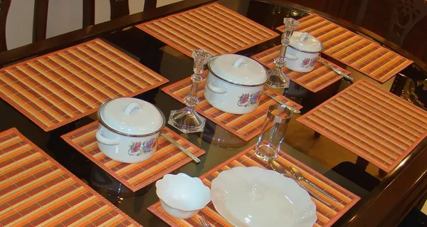 Orange_Coasters/Hot_Dish_Mats/Side_Table_Mats_Size_:_8_X_8_Inches/Orange