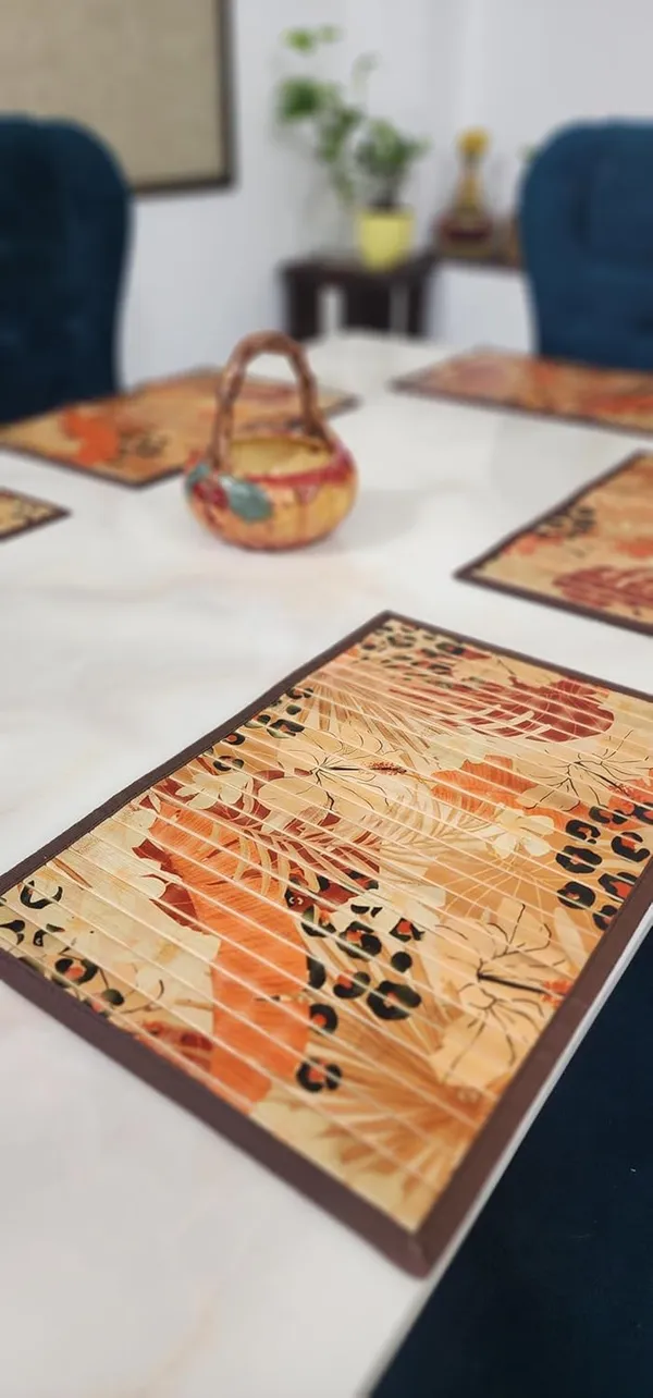 Bamboo_Placemats/Dining_Table_Mats/Wooden_Mats_Leopard_Print_30x45cm