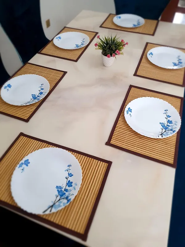 Brown_Bamboo_Placemats/_Dining_Table_Mats6Pc_Mat