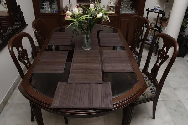 Bamboo_Dining_Table_Runner-_30x135cm_Chocolate_Brown_6_Seater