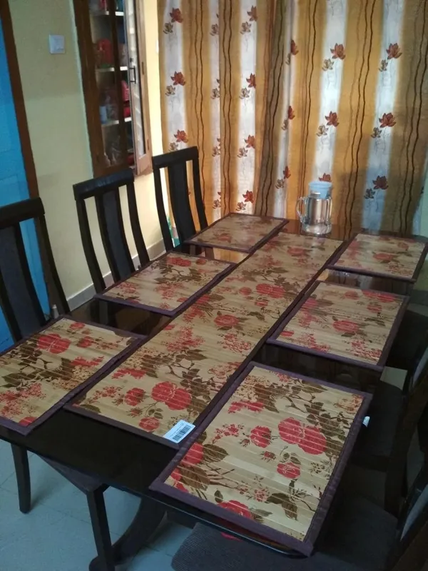 Bamboo_Placemats_&_Table_Runner_Set_Rose_Flower_Print_pcs