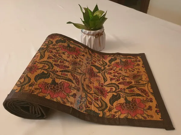 Multicolor_Bamboo_Dining_Table_Runner_Indian_Floral_Print_2