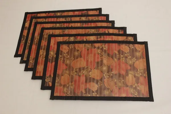 Multicolor_Bamboo_Mats_Dining_Table_Mats/_Placemats_Flower_Design
