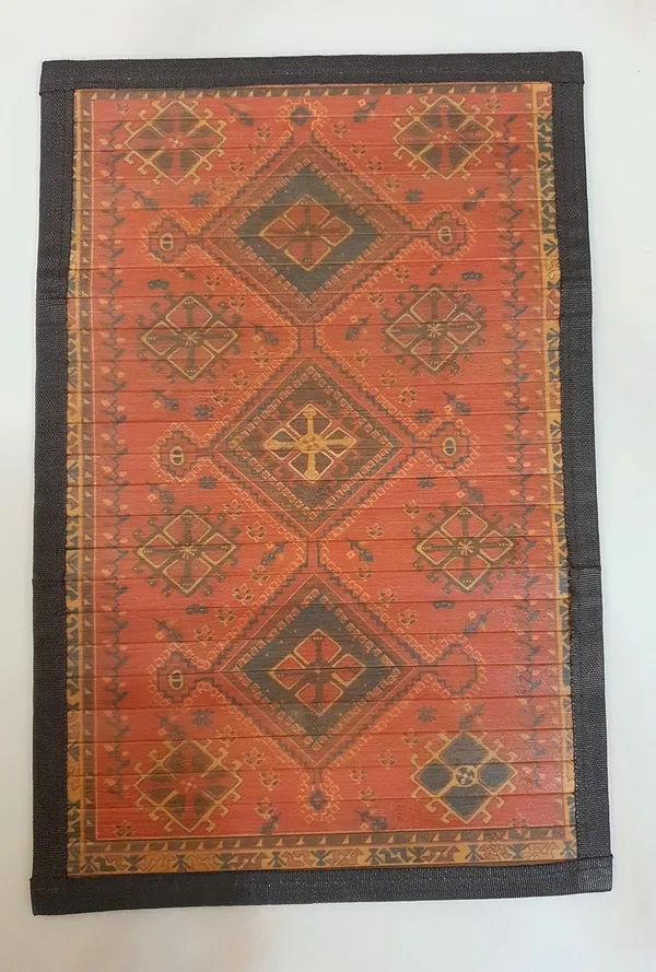 Bamboo_Dining_Tablemats/Placemats_pack_Of_6-_Tribal_Print_Design-_30x45cm