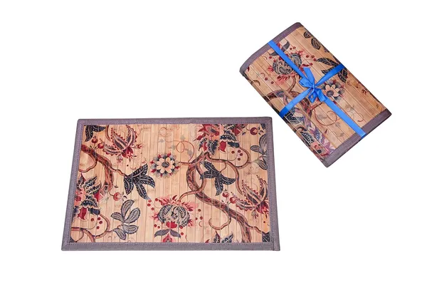 Multicolor_Bamboo_Dining_Placemats/Table_Mats_Wild_Hibiscus_Flower_Print