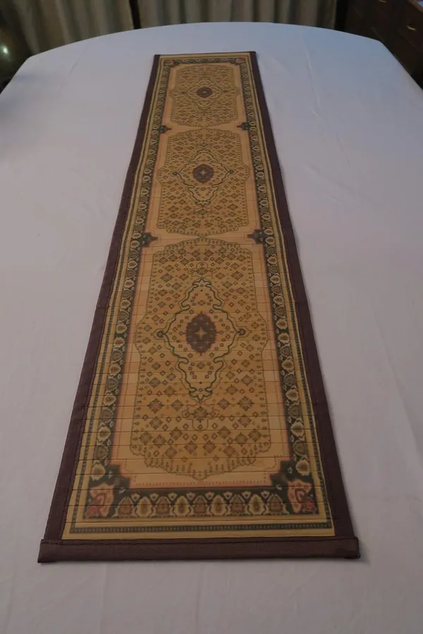 Bamboo_Persian_Print_Dining_Table_Runner/Center_Table_Runner_6_Seater_Size_:_30_X_135_Cms