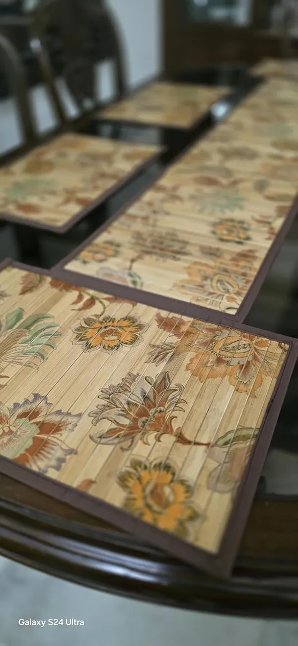 Bamboo_Placemats_and_Table_Runner_Set_For_Dining_Table-_Floral_Print