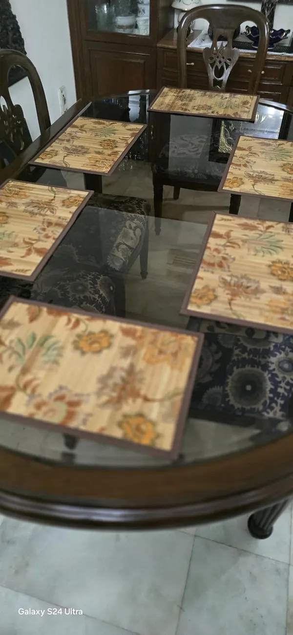 Bamboo_Placemats_and_Table_Runner_Set_For_Dining_Table-_Floral_Print