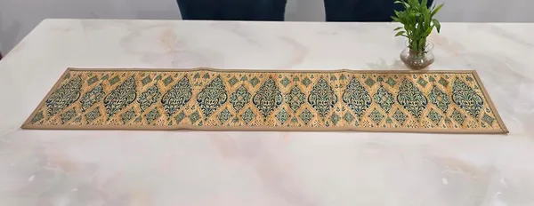 Multicolor_Bamboo_Dining_Table_Runner/_Printed_Anti_Skid_Runner_For_Dining_/_Center_Table_Suitable_For_4_Seater_&_6_Turkish_Print