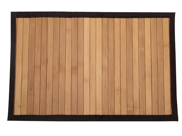 Bamboo_Placemats_&_Table_Runner_Set_For_Dining_Table_6_Seater_Plain_Brown