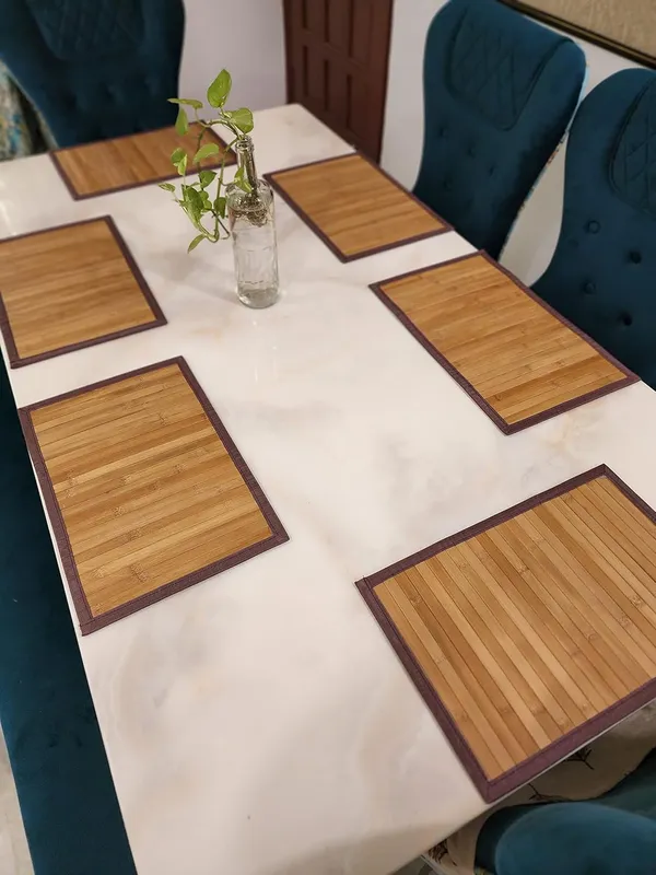 Natural_Brown_Bamboo_Placemats/Dining_Table_Mats_30x45cm