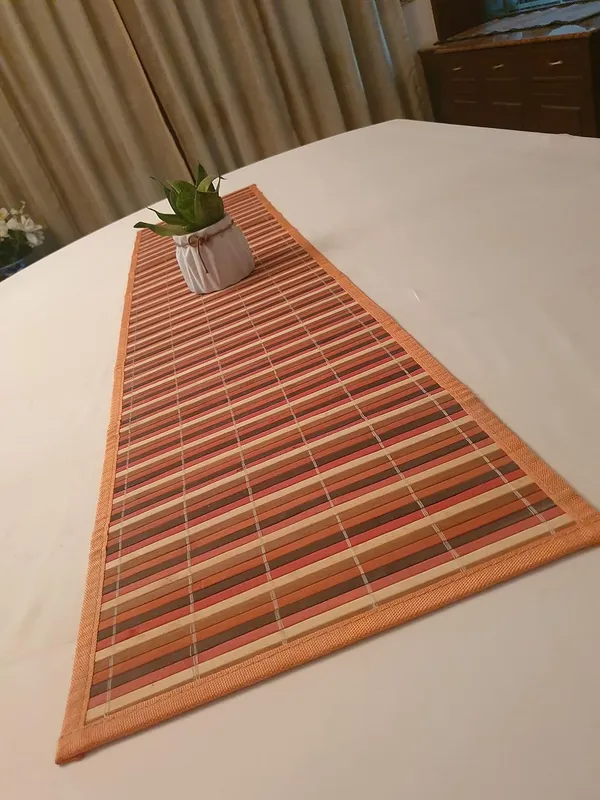 Bamboo_Dining_Table_Runner_for_6_Seater_-30x135cm_Orange_Stripe
