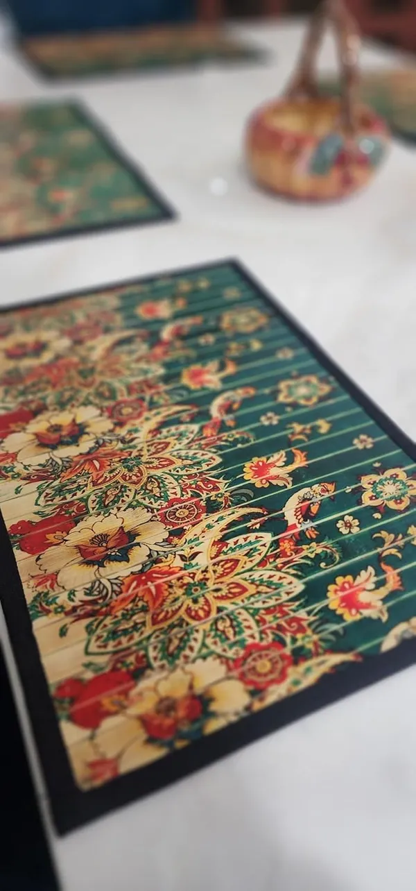 Multicolor_Bamboo_Placemats/Bamboo_Table_Mats_For_Dining_Table