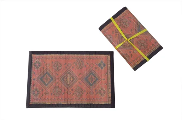 Bamboo_Dining_Tablemats_&_Runner_Set_for_Dining_Table_for_6_Seater-_Tribal_Design