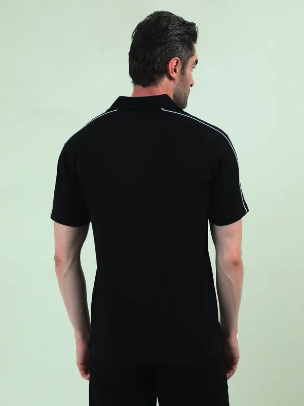 Black_Polyester_Cotton_Embroidered_Polo_T-Shirt_For_Men