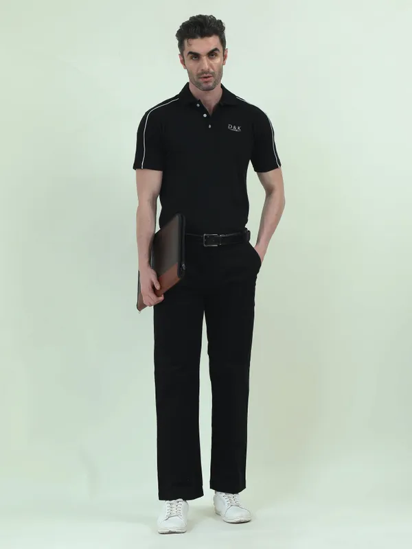 Black_Polyester_Cotton_Embroidered_Polo_T-Shirt_For_Men