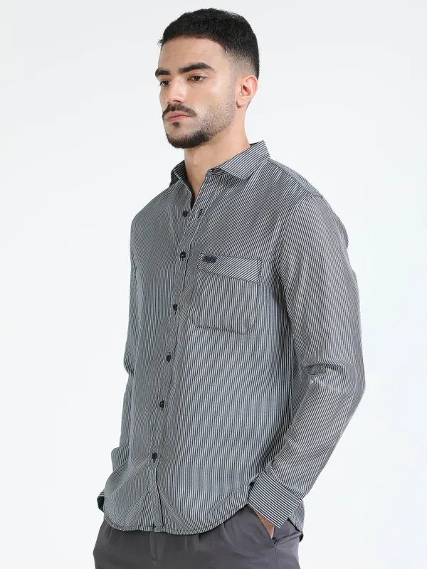 Grey_Cotton_Regular_Fit_Striped_Shirt_For_Men