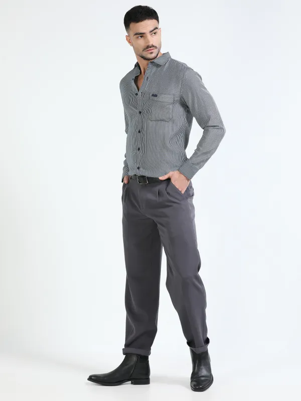 Grey_Cotton_Regular_Fit_Striped_Shirt_For_Men