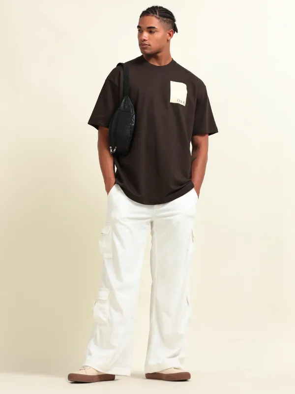 Brown_Cotton_Oversized_Printed_T-Shirt_For_Men