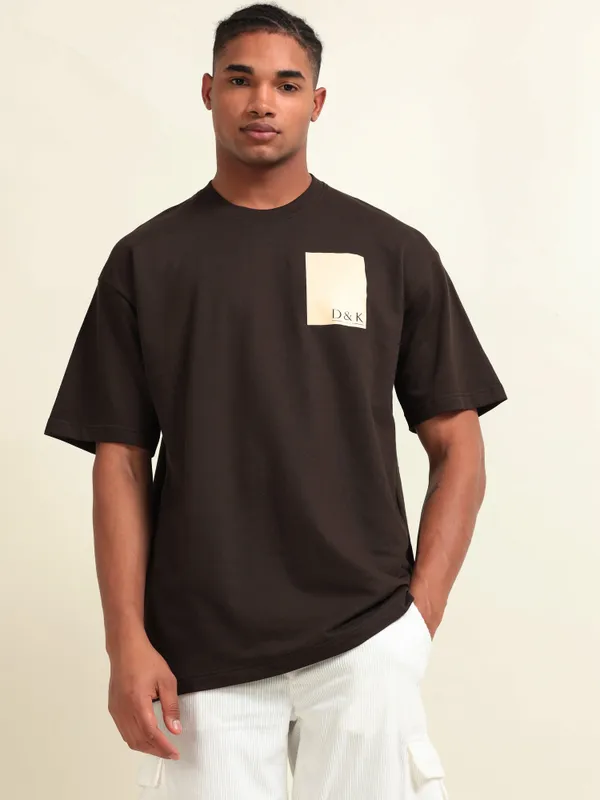 Brown_Cotton_Oversized_Printed_T-Shirt_For_Men