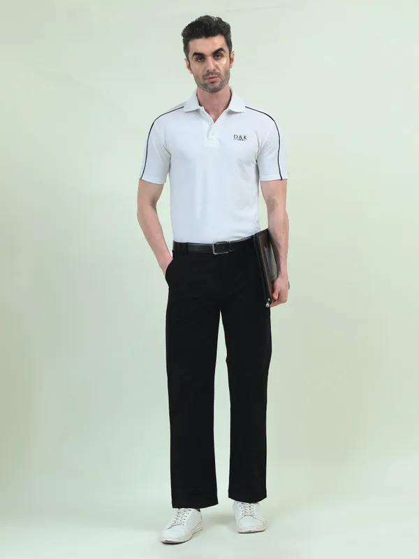 White_Polyester_Cotton_Embroidered_Polo_T-Shirt_For_Men