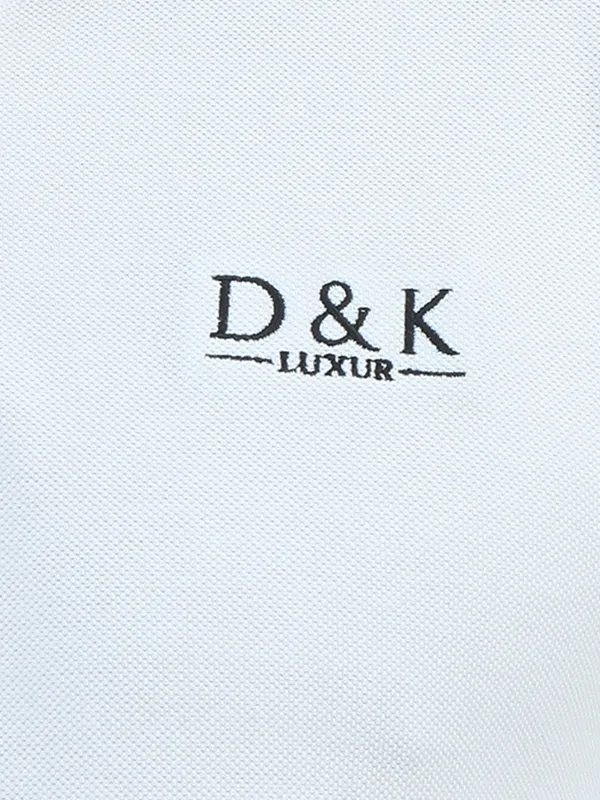White_Polyester_Cotton_Embroidered_Polo_T-Shirt_For_Men